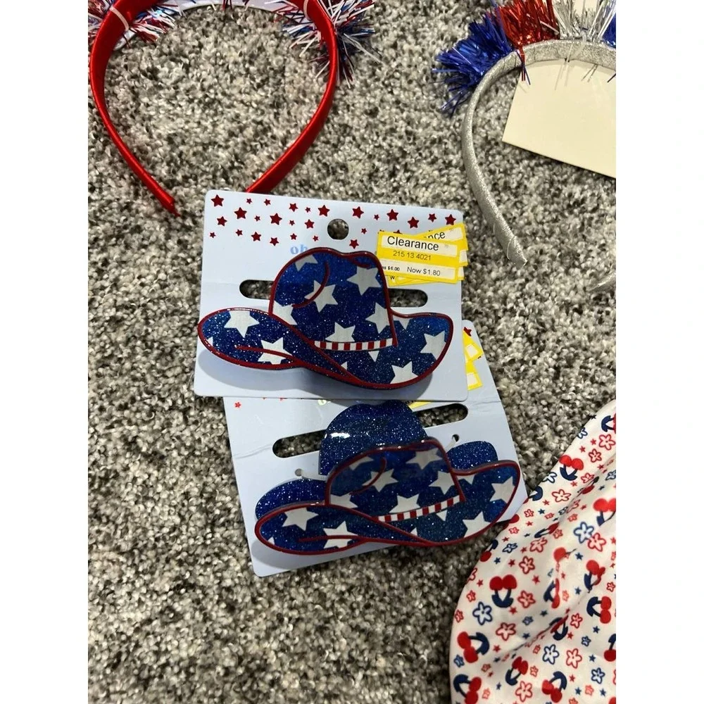 4th‎ of July Red, White & Blue Decorated Hair Accessories | Variety